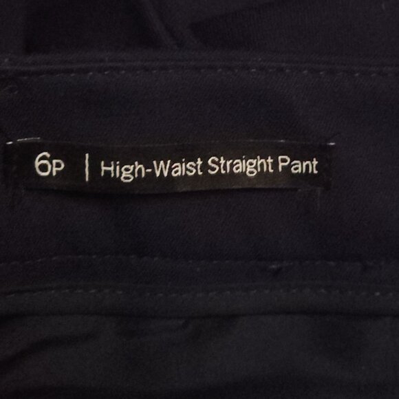 TALBOTS High Waist Straight Dress Pant Size 6P Navy Trouser - Picture 5 of 5